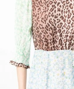 Rixo London 'Saffron' Floral Leopard Midi Dress 16 Rixo London 'Saffron' Floral Leopard Midi Dress