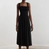 Sancia Clothing Black ‘Mirella’ Back Tie Midi Dress