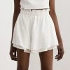 Sancia Clothing White ‘Sol’ High Waist Shorts