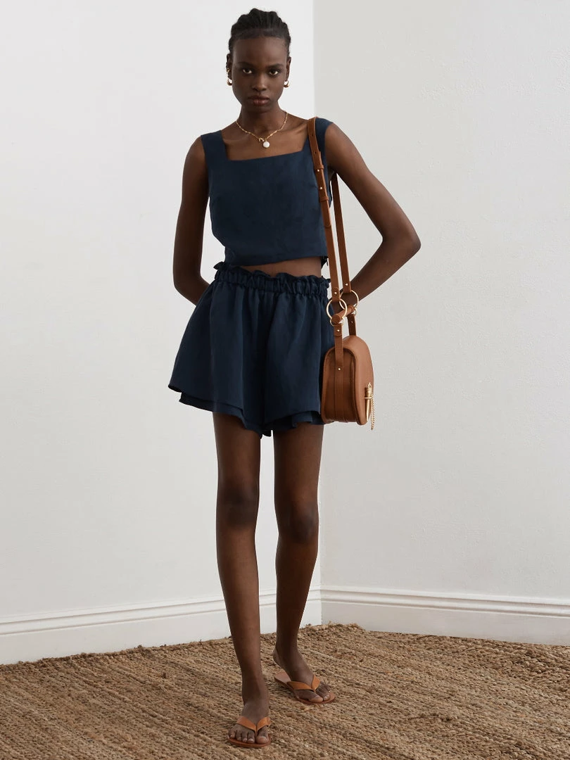 Sancia Clothing Navy ‘Fidelia’ Crop Top 4 Sancia Clothing Navy ‘Fidelia’ Crop Top