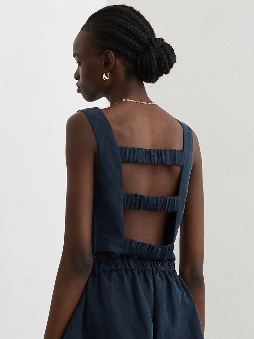 Sancia Clothing Navy ‘Fidelia’ Crop Top 5 Sancia Clothing Navy ‘Fidelia’ Crop Top