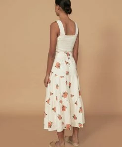 Sancia ‘Wynnie’ Floral Midi Skirt Clothing
