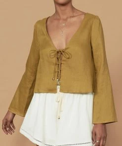 Sancia ‘Ayla’ Tie Front Blouse
