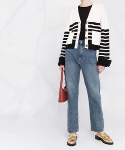 Self Portrait Clothing ‘Mariner Stripe Knit Cardigan’