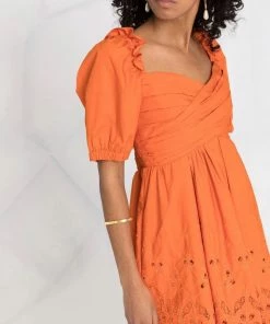 Self Portrait Clothing ‘Floral Broderie Mini Dress’