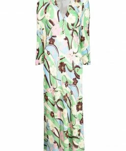 Rixo London 'Selma' Floral Wave Print Midi Dress