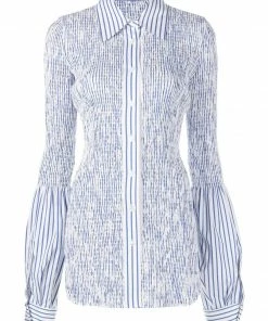 Alexander Wang New In 'Shirred Stripe Shirt'