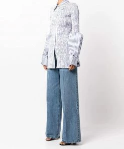 Alexander Wang New In 'Shirred Stripe Shirt'