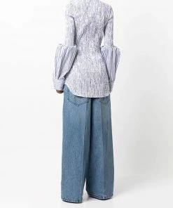 Alexander Wang New In 'Shirred Stripe Shirt'