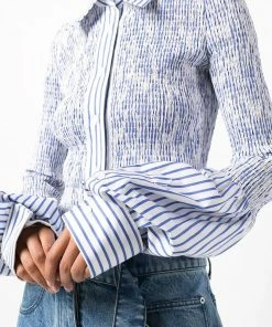 Alexander Wang New In 'Shirred Stripe Shirt'