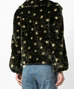 Shrimps Clothing 'Betty' Faux Fur Floral Jacket