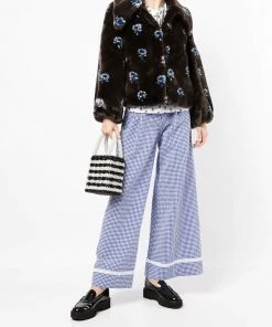 Shrimps ‘Casper’ Floral Faux Fur Jacket