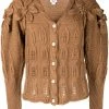 Shrimps Brown 'Claudia' Floral Knit Cardigan Clothing