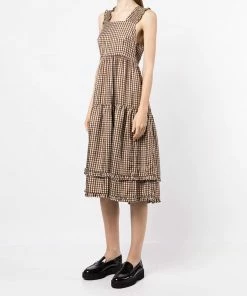 Shrimps 'Luna' Gingham Midi Dress 9 Shrimps 'Luna' Gingham Midi Dress
