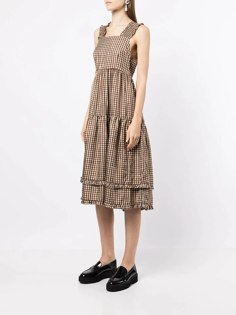 Shrimps 'Luna' Gingham Midi Dress 5 Shrimps 'Luna' Gingham Midi Dress