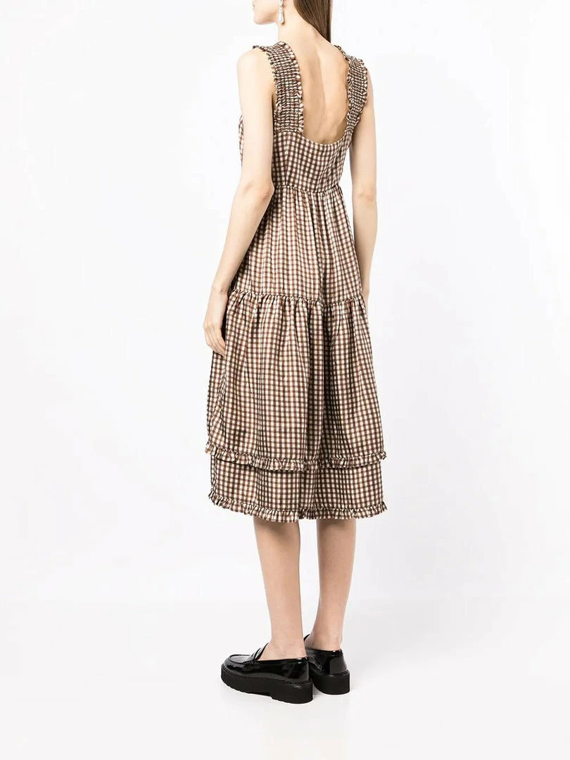 Shrimps 'Luna' Gingham Midi Dress 6 Shrimps 'Luna' Gingham Midi Dress