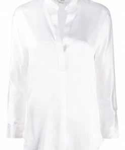 Vince White 'Silk Blouse' Clothing