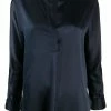 Vince New In Navy 'Silk Open Front Blouse' 1 Vince New In Navy 'Silk Open Front Blouse'