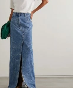 DRIES VAN NOTEN ‘Silvana’ Denim Maxi Skirt Clothing