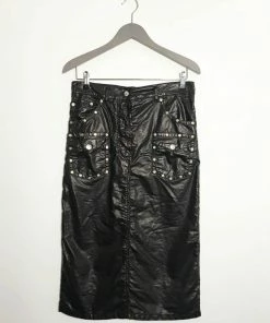 DRIES VAN NOTEN ‘Silvat’ Studded Midi Skirt