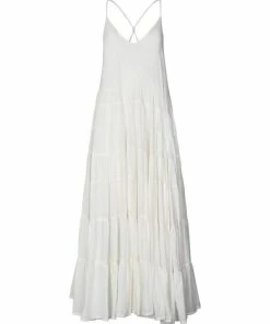 Rabens Saloner 'Siri' Voile Frill Long Dress