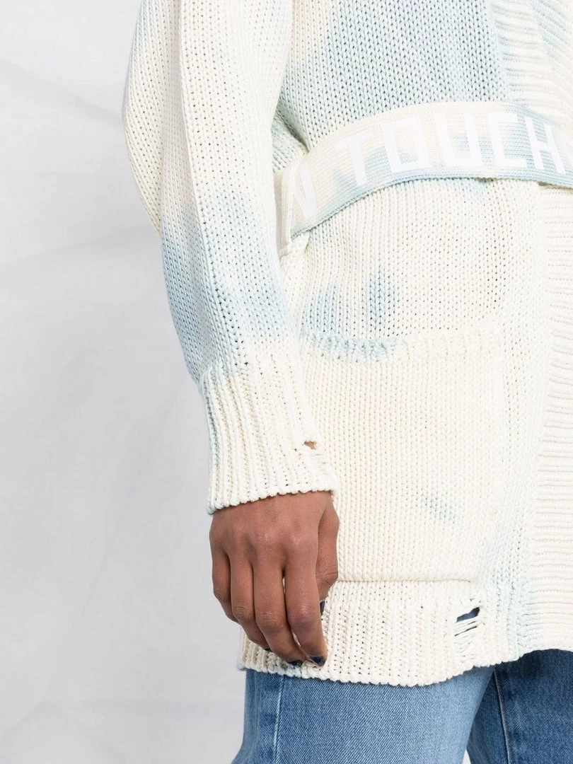 Golden Goose Clothing 'Slogan Belted Distressed Knit Cardigan' 5 Golden Goose Clothing 'Slogan Belted Distressed Knit Cardigan'