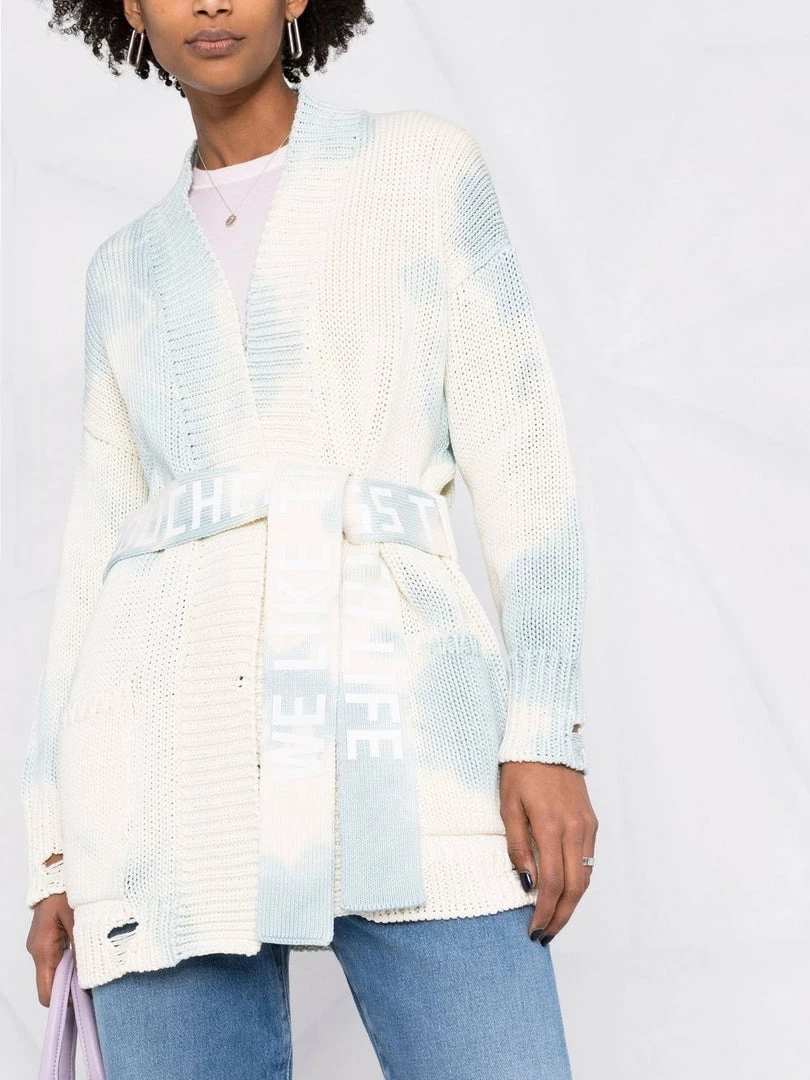 Golden Goose Clothing 'Slogan Belted Distressed Knit Cardigan' 7 Golden Goose Clothing 'Slogan Belted Distressed Knit Cardigan'