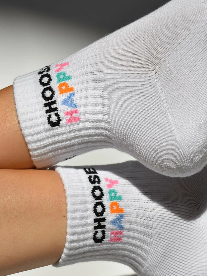 Soxygen Unisex ‘Choose Happy’ Ankle Socks 4 Soxygen Unisex ‘Choose Happy’ Ankle Socks
