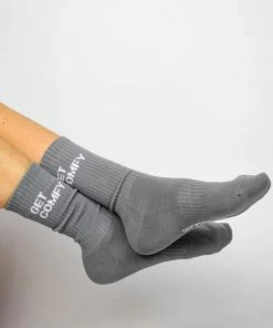 Soxygen Unisex Grey ‘Get Comfy’ Classic Socks Accessories