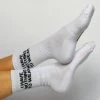 Soxygen Unisex White ‘I Have Nothing To Wear’ Classic Socks Accessories