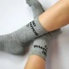 Soxygen Unisex Grey ‘Shit Happens’ Classic Socks 1 Soxygen Unisex Grey ‘Shit Happens’ Classic Socks