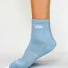Soxygen Accessories Unisex Blue ‘Ugh’ Ankle Socks 2 Soxygen Accessories Unisex Blue ‘Ugh’ Ankle Socks