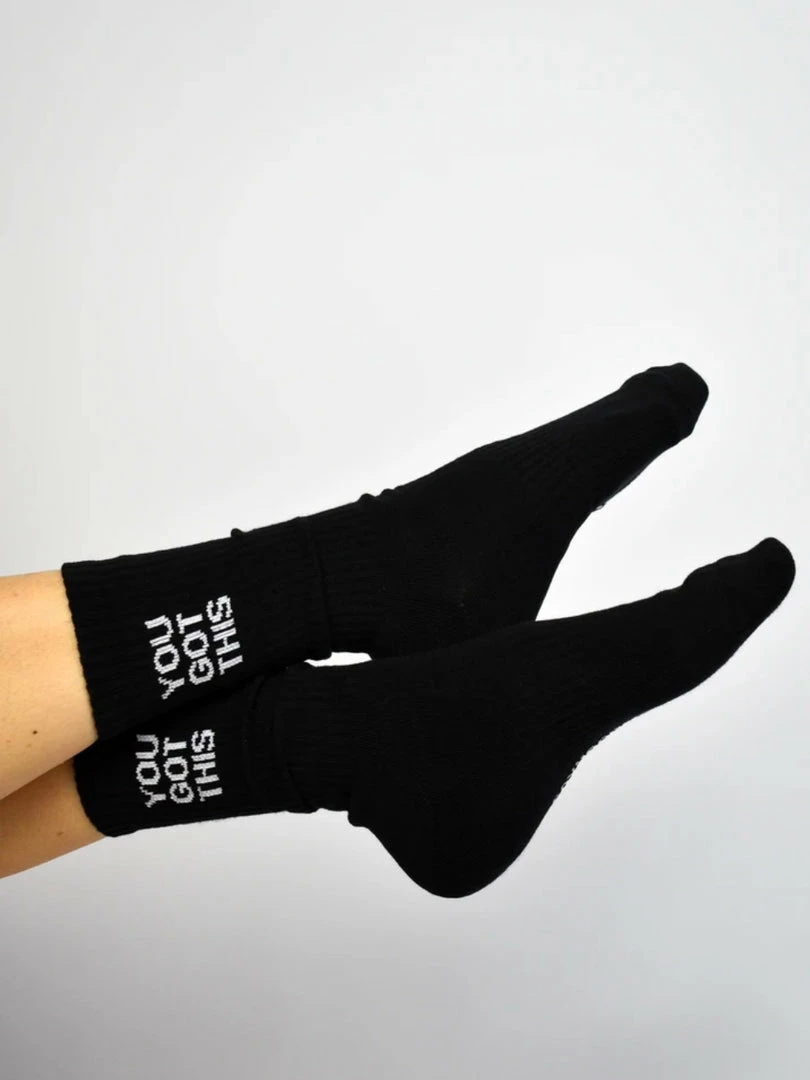 Soxygen Unisex Black ‘You Got This’ Classic Socks 3 Soxygen Unisex Black ‘You Got This’ Classic Socks