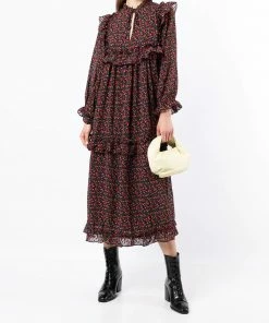 Stella Nova Clothing ‘Barbara’ Floral Print Midi Dress