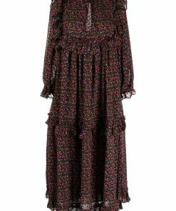 Stella Nova Clothing ‘Barbara’ Floral Print Midi Dress