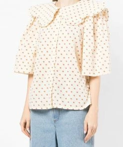 Stella Nova Clothing Cream 'Dicte' Ditsy Floral Shirt