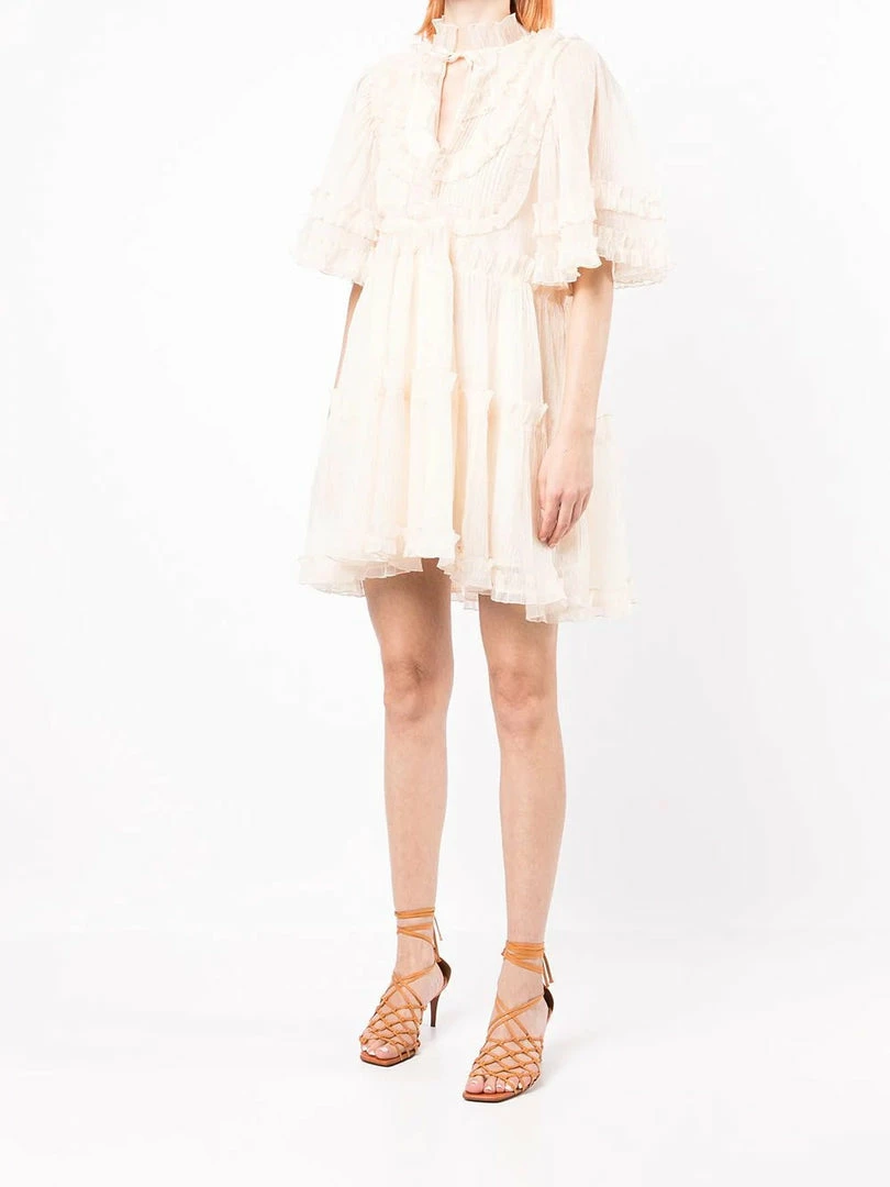 Stella Nova 'Elaya' Sheer Ruffle Mini Dress 10 Stella Nova 'Elaya' Sheer Ruffle Mini Dress