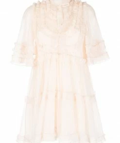 Stella Nova 'Elaya' Sheer Ruffle Mini Dress 17 Stella Nova 'Elaya' Sheer Ruffle Mini Dress