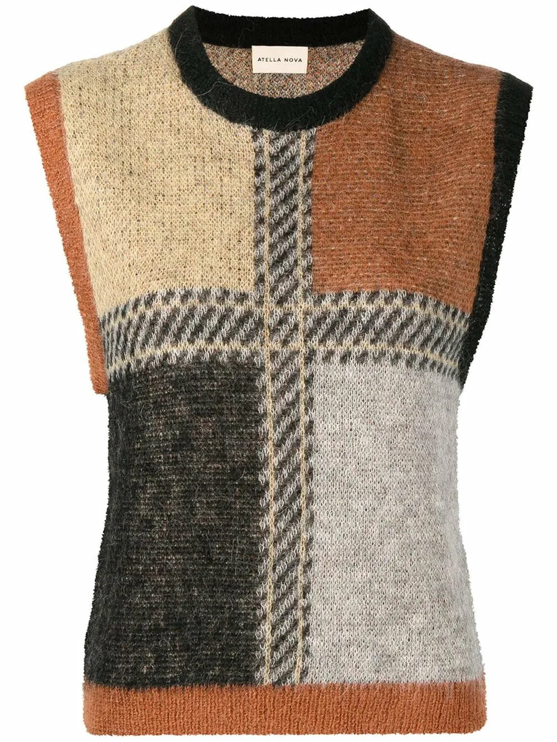 Stella Nova Clothing Brown 'Hallie May' Knit Vest 3 Stella Nova Clothing Brown 'Hallie May' Knit Vest