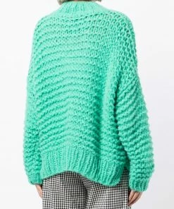Stella Nova Green 'Kira' Chunky Knit Sweater Clothing