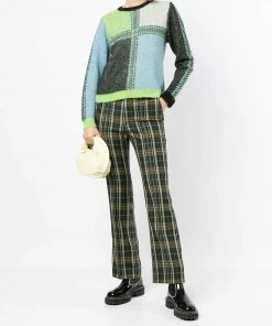 Stella Nova Clothing Green 'Rima Joe' Check Sweater