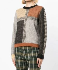 Stella Nova Brown 'Rima Joe' Check Sweater