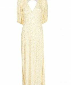 Rixo London 'Steph' Floral Tie Back Midi Dress