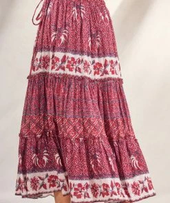 M.A.B.E 'Stevie' Print Maxi Skirt