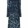 Stine Goya 'Ellie' Floral Velvet Midi Dress Clothing 1 Stine Goya 'Ellie' Floral Velvet Midi Dress Clothing