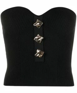 Self Portrait 'Strapless Ribbed Knit Top'