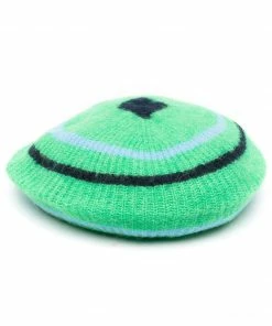 Ganni New In 'Striped Knit Beret'