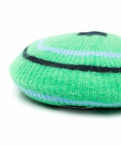 Ganni New In 'Striped Knit Beret'