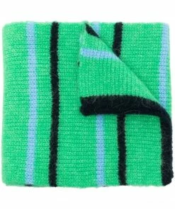 Ganni 'Striped Knit Scarf'