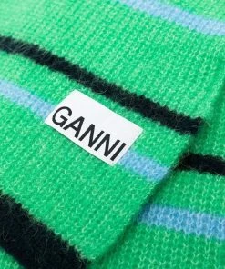 Ganni 'Striped Knit Scarf'